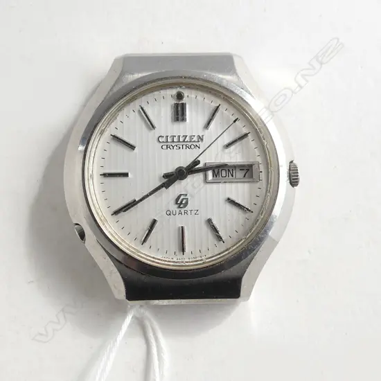 CITIZEN CRYSTRON GENTS  QUARTZ WRIST WATCH NO STRAP 