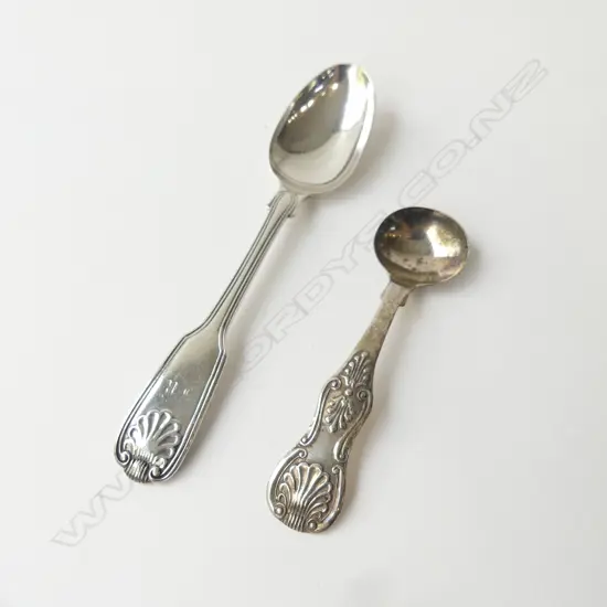 VICT S/SILVER SALT SPOON & S/SILVER TEASPOON 50gms