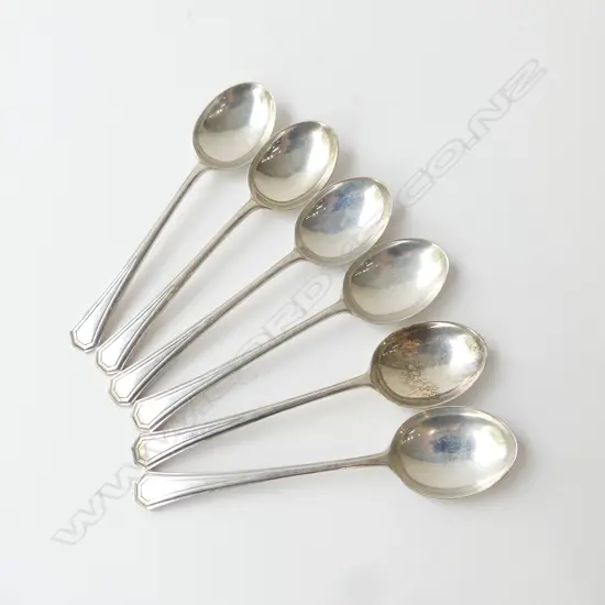SET OF 6 S/SILVER COFFEE SPOONS 74gms