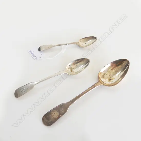 3 STG SILVER SPOONS, 79gms