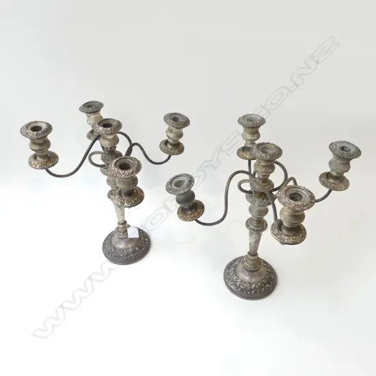 PR SILVER PLATE CANDELABRA H.400mm
