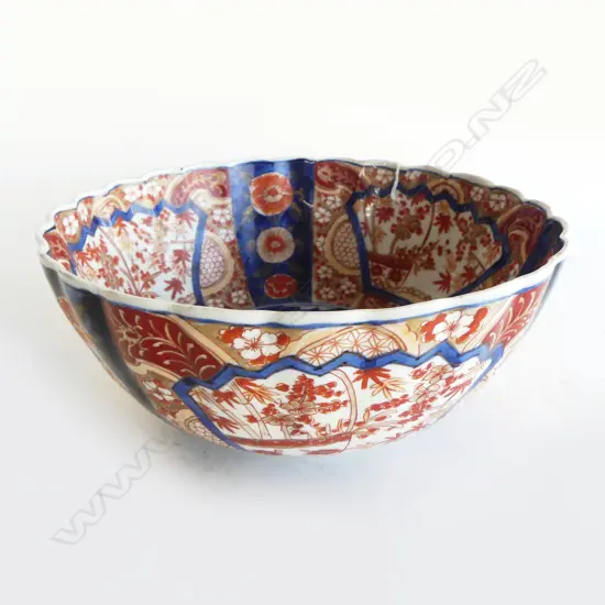 ORIENTAL IMARI BOWL 255mm dia