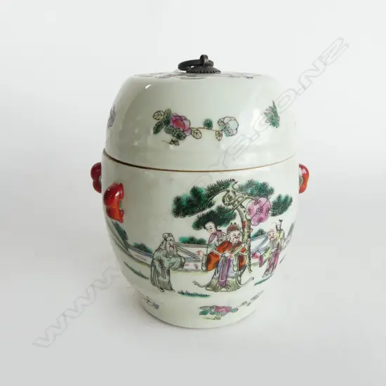 ORIENTAL LIDDED CONTAINER H.165mm