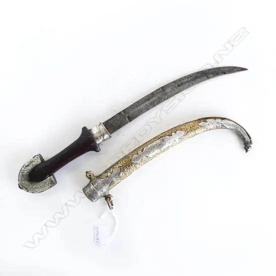 ARABIC / MIDDLE EASTERN JAMBIYA DAGGER & SCABBARD L.450mm