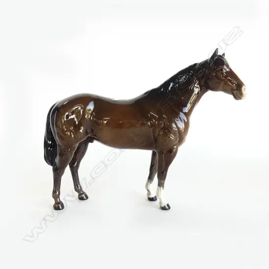 BESWICK HORSE 'HACKNEY BLACK'. H.200mm