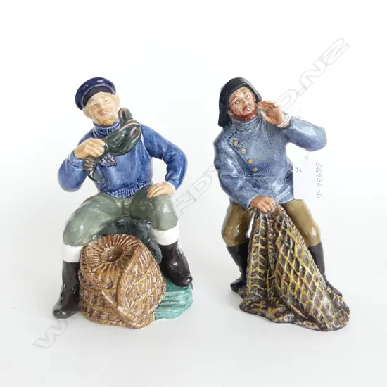 2 ROYAL DOULTON FIGURES 'SEA HARVEST' & 'THE LOBSTER MAN' H.180mm