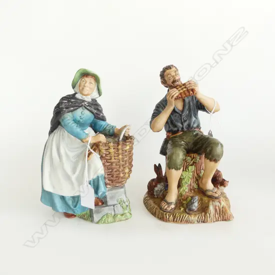 2 ROYAL DOULTON FIGURES 'DREAMWEAVER' H.220mm & 'OLD MEG' H.210mm