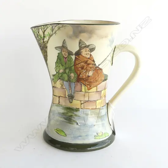 LARGE ROTAL DOULTON GALLANT FISHERS JUG,H.240mm