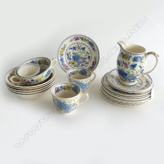 20 PCES MASONS 'REGENCY' CHINA, minor faults