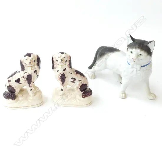 PR STAFFORDSHIRE DOGS H.130mm + CAT L.210mm