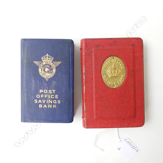 TWO POST OFFICE SAVINGS BANKS – NZ & TAYLOR LAW & CO BIRMINGHAM, L.118MM-125MM