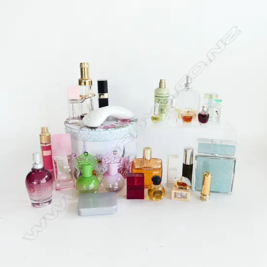 BOX USED PERFUME BOTTLES