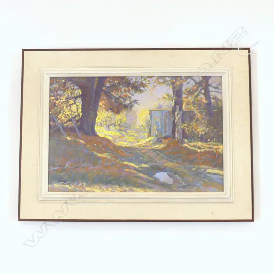 HENRY EDWARDS (1913-1987) OIL 'GREENHITHE ORCHARD' signed. Labelled & entitled verso. 288 x 430mm