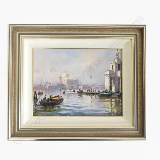 IVARS JANSONS (AUST. 1939-2017) 'GRAND CANAL, VENICE' OIL ON BOARD 255x340mm 