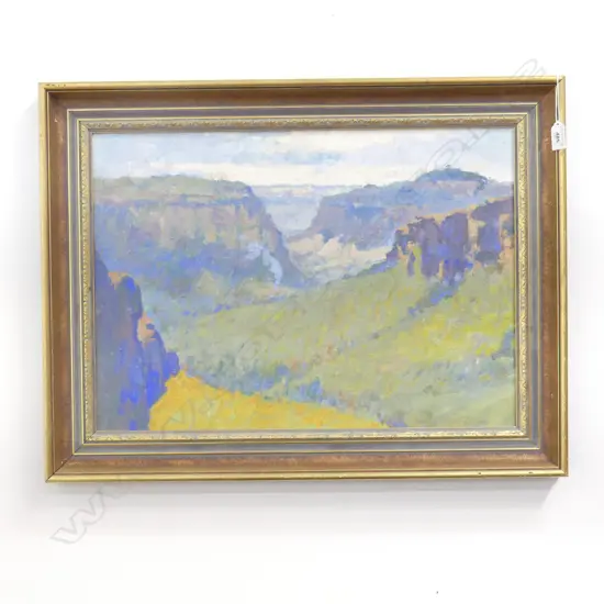 DANIEL PATA (AUST. b.1952) 'THE GROSE VALLEY' OIL ON BOARD 390x545mm