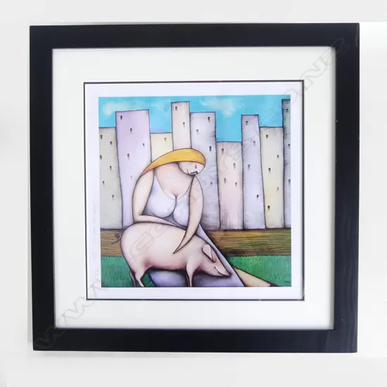 NICK FEDAEFF - P.HUK 'SUSAN & HER PIG' 3/50, PHOTOGRAPHIC PRINT, 300 x 300mm