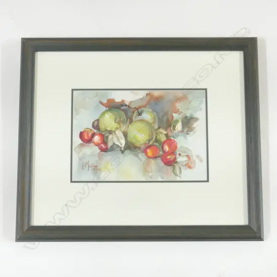 E MADDOX FRUIT W/C, SIGNED DATED 1994, 200 x 280mm