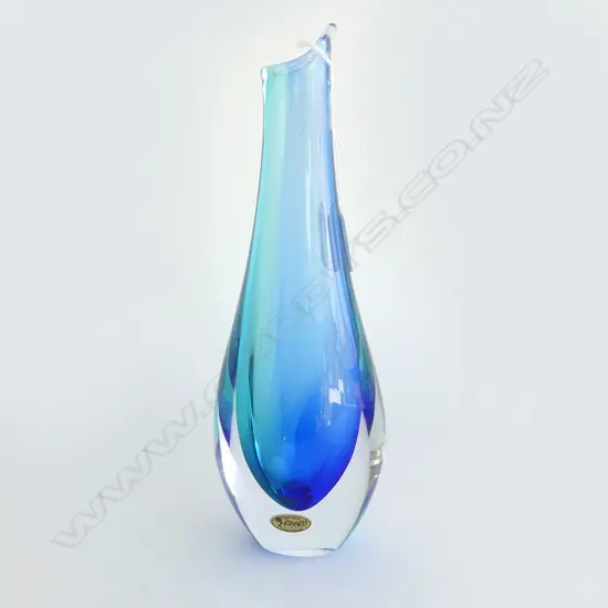 CZECH RIKARO ART GLASS VASE H.280mm