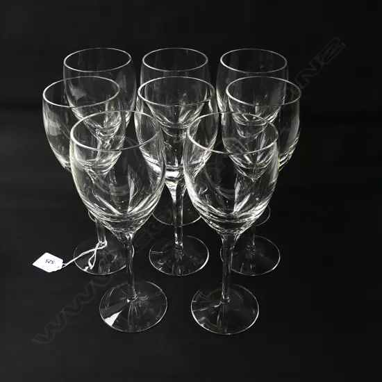 8 WATERFORD CRYSTAL RED WINE GLASSES H.220mm