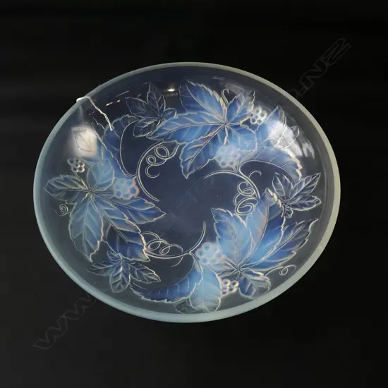 JULIEN FRENCH ART DECO ART GLASS BOWL 305mm dia