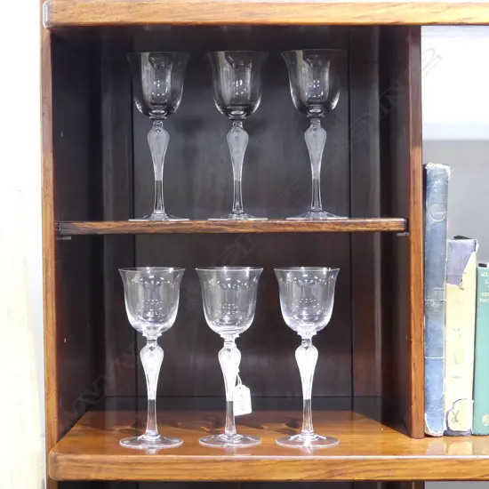 SET OF 6 FABERGE TALL STEMMED WINE GLASSES H.200mm