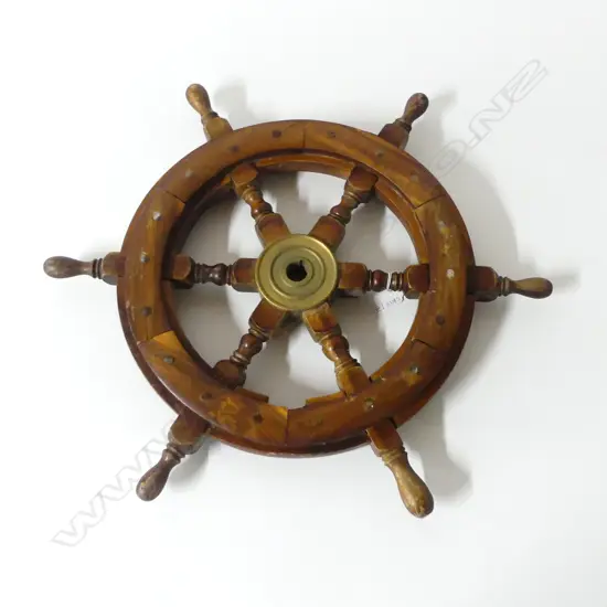 WOODEN SHIPS WHEEL 490mm dia