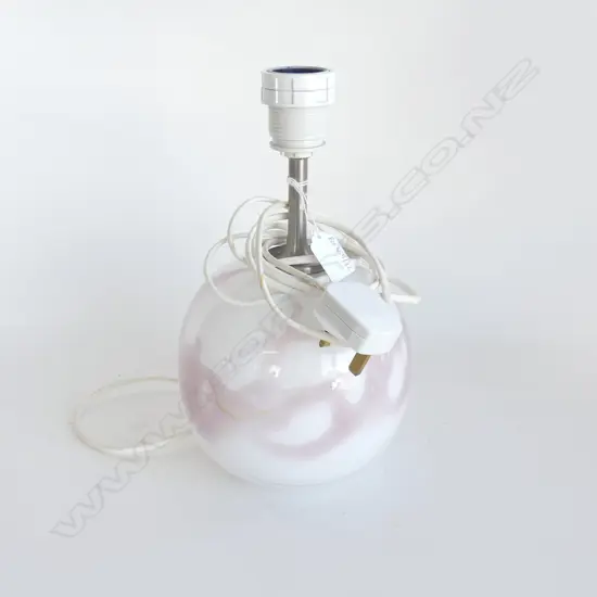 HOLMEGAARD 'SAKURA' ART GLASS LAMP BASE H.290mm