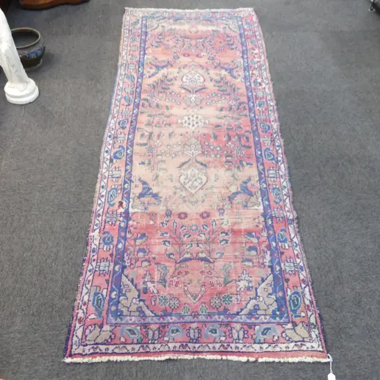 HAND KNOTTED WOOL PILE RUG 2600x1100mm
