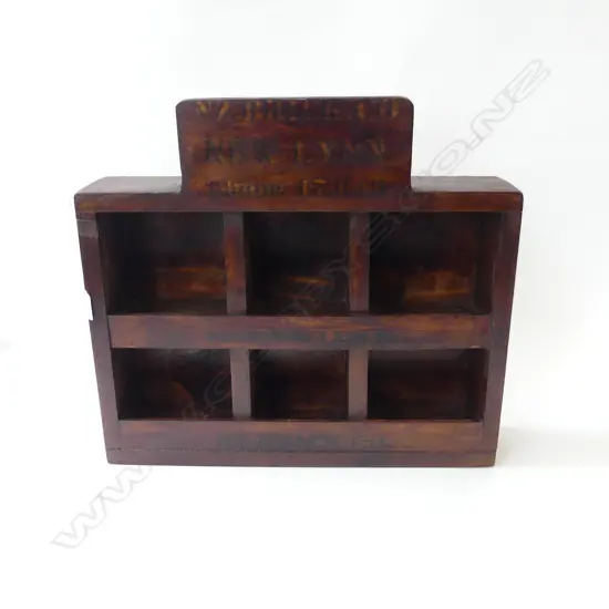 WOODEN SHELVES w. STENCIL DESIGN 485x105x440mm