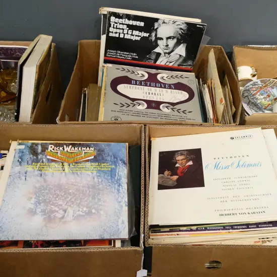 3 BOXES ASST. RECORDS