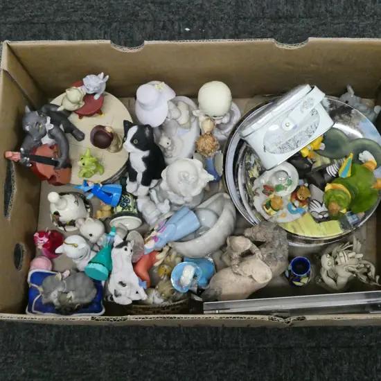 ASST. FIGURINES, ORNAMENTS, COLLECTORS PLATES ETC