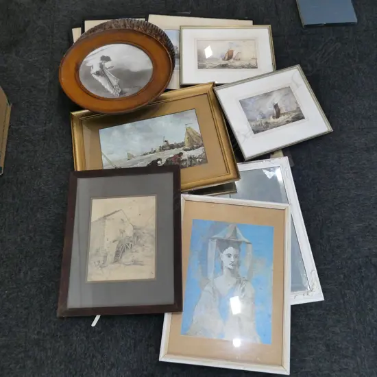 ASST. ARTWORKS, MOSTLY PRINTS, MIRROR