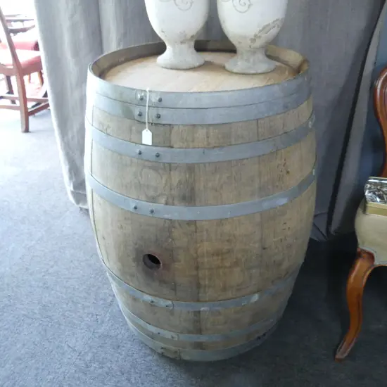 WOODEN OAK WINE BARREL H.860mm, 620mm dia