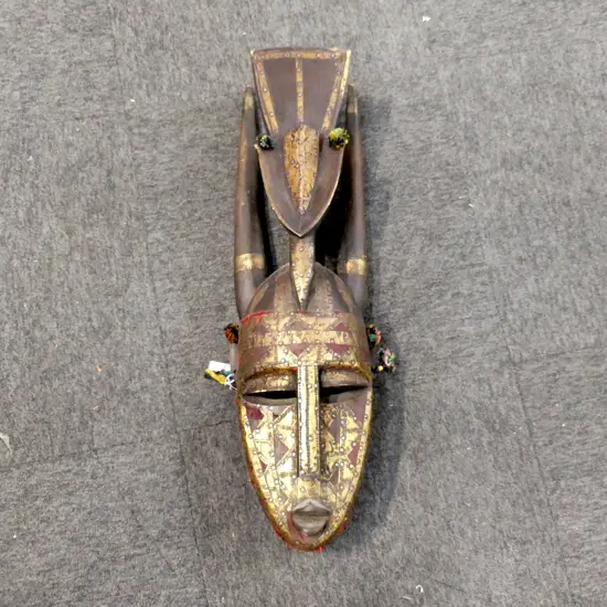 WOODEN AFRICAN MASK H.680mm