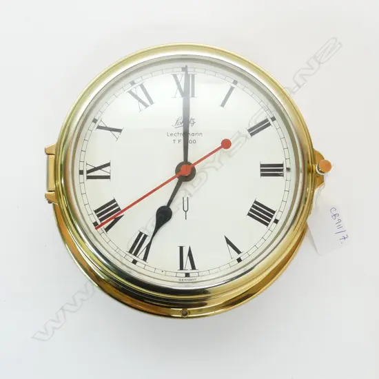 SCHATZ LECTROMARIN T F 200 SHIPS CLOCK 180mm dia