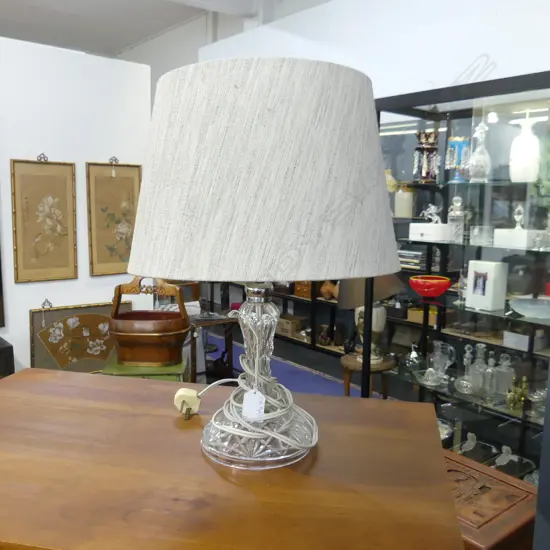 WEBB CORBETT CRYSTAL TABLE LAMP H.400mm