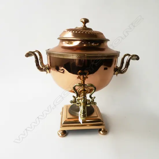 LG VINTAGE COPPER SAMOVAR 'BEST LONDON MANUFACT' H.400mm