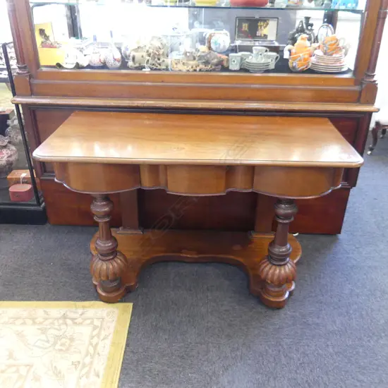 VICTORIAN MAHOGANY WASH STAND 1220x540x725mm FAULTS