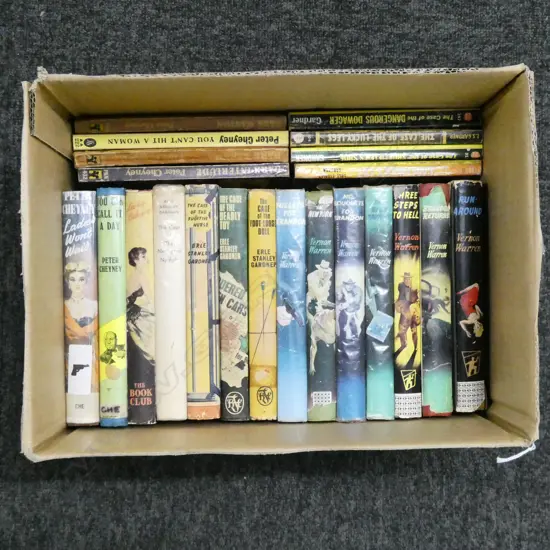 ASST. VINTAGE 1950s PULP CRIME NOVELS, VERNON WARREN ETC