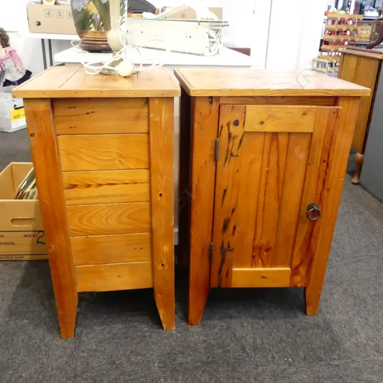 PR PINE BEDSIDE CABINETS 460x375x740mm