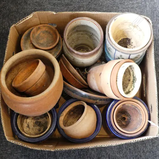 ASST. GARDEN POTS; TERRACOTTA ETC