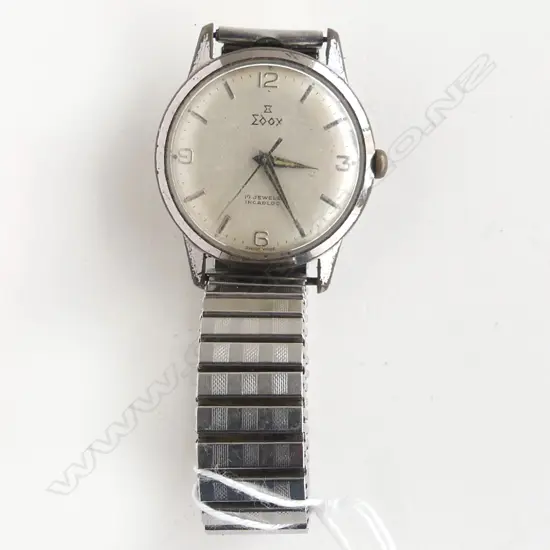 VINTAGE EDOX SWISS GENTS AUTOMATIC WRISTWATCH