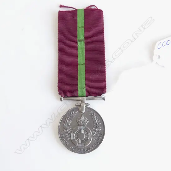 MEDAL LEGION OF FRONTIERSMEN FOR LONG SERVICE AND EFFICIENCY 'Fm J.T. WEST'