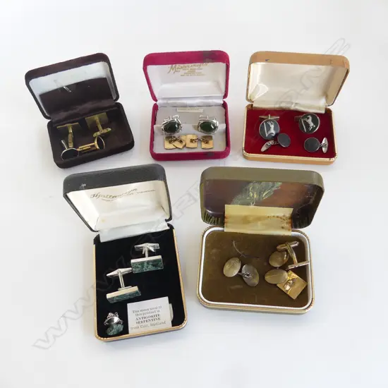 9 PAIRS MENS DRESS CUFFLINKS