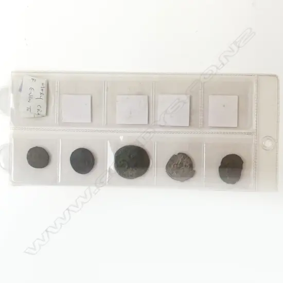 5 ROMAN COINS: CLAUDIUS II GOTHICUS. POSTUMUS. ANTONINIANUS. AUGUSTUS AE AS. CONSTANTINE THE GREAT VICTORY + OTHER.