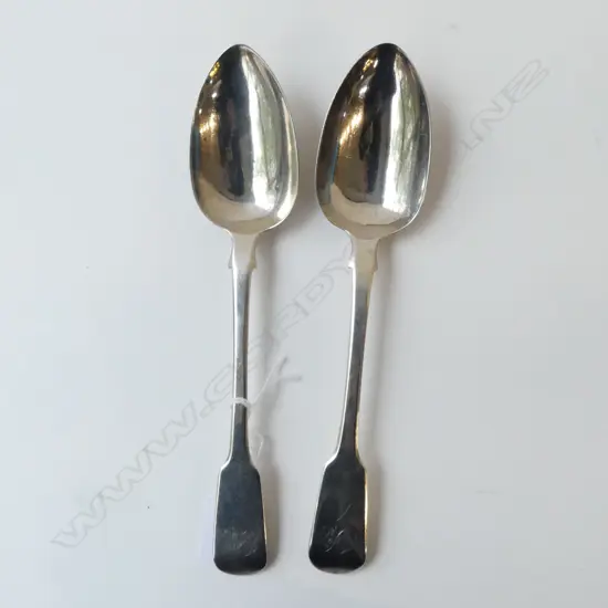 PR STG SILVER TABLE SPOONS, LONDON 1824, 140gms
