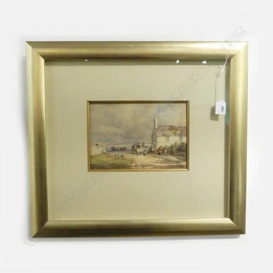 W/C ATRIBB DAVID COX  SIGNED  WELSH COUNTRY SCENE 21X29CM