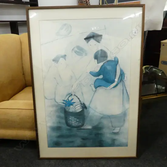 LG PRINT 'BANANA SELLERS' BY HA VAN VUONG 810x530mm