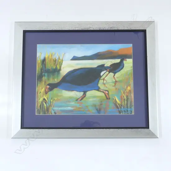 ROB MCGREGOR 'PUKEKO' PRINT, 380 x 280mm