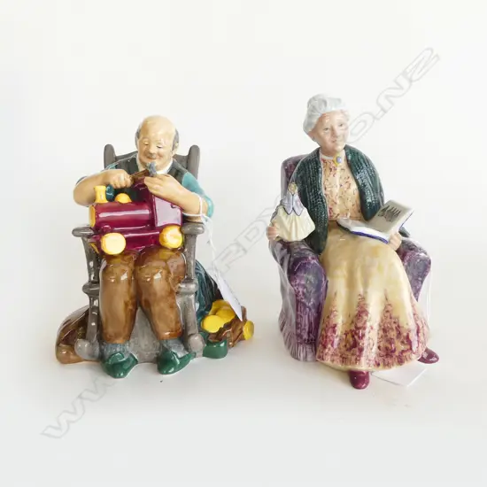 2 ROYAL DOULTON FIGURES 'THE TOYMAKER' & 'PRIZED POSSESSIONS' H.180mm
